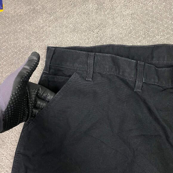 Carhartt Loose Fit Carpenter Pants Men's 50 x 30 Fits 49 x 29.5 Duck B11 BLK - Picture 3 of 14